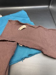 Lot Pendleton Woolen Mills Knit Trim Tube Fabric Remnants Brown Black Turquoise