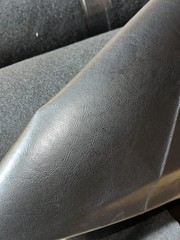 Black On Black Fleece Heavy Duty Outdoor Cover UV Resistant Upholstery Vinyl
