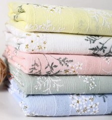 55” Wide Yard Elegant Floral Lace Jacquard Print Cotton Fabric For Shirt Craft