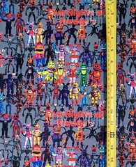 FIVE NIGHTS AT FREDDYS COLLAGE ANIME 1 YARD FABRIC ( 36″ X 58″ ) BRAND NEW