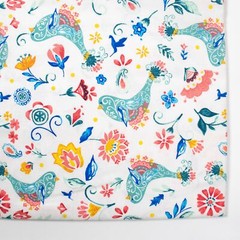 Pioneer Woman Cotton Quilting Fabric BTHY Birds Turquoise Pink Floral Half Yard