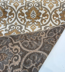 Swavelle Samad Copper Medallion Chenille Upholstery Fabric By The Yard