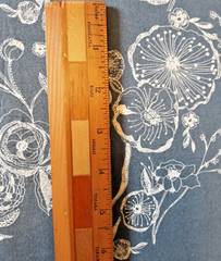 3+ YDS Cotton Fabric Bari J for Art Gallery Millie Fleur Line Art Bluing Floral