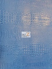 AquaGuard® Crocodile Marine Vinyl Fabric 14 Colors 1 Yard, Royal Blue