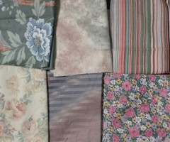 5 lb 7 oz Box of Assorted Fabric Scraps Wide Assortment of Prints FSBTB83
