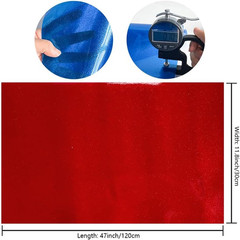 | Red Transparent Glitter Vinyl Roll, 0.7 Mm Solid Clear PVC Jelly Vinyl Crafts