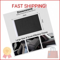 RadiantDecor Premium Black Suede Fabric Wrap – 17×70 inch Suede Wrap for Car Int