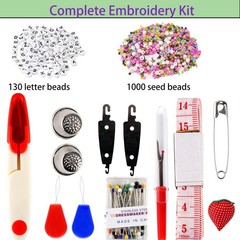XMZCOLA Embroidery kit for Beginners Adults,1200 Pcs + Friendship Multicolor