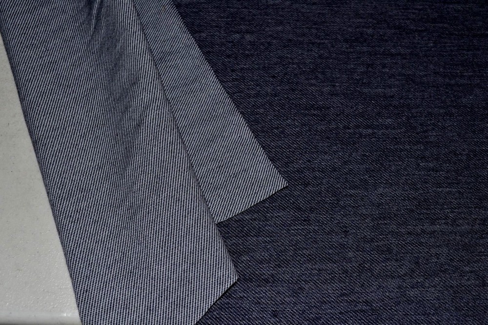 Little Stretch, Indigo Denim Look 8 oz sq yd 60″ Wide Fabric