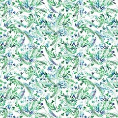 BENARTEX – Capri by Kanvas Studio – Leafy Oasis – White ,1/4 yard