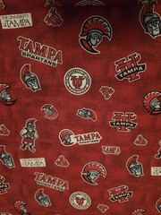 University Of Tampa (UT) icons Logo Cotton Fabric by the 1/2 Yard, 57-58″ Width