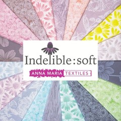 1/2 Yard Fabric – Indelible: Soft | Mums – Swim by Anna Maria Textiles