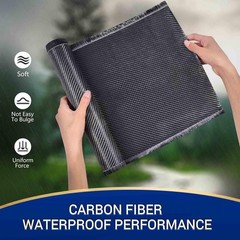 10ft x 12″ Carbon Fiber Cloth Roll, 3K/220g Carbon Fabric, 2×2 Twill Weave Ca…