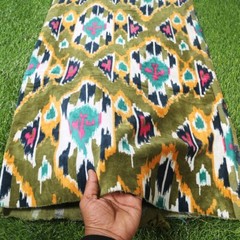 Green Soft Velvet Print Fabric Indian Dress Sewing Upholstery Velvet By Yard