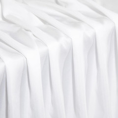 Microfiber Fabric by the Yard, 56 Inch Wide White Lining Fabric for Sewing, Curt
