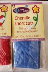 Lot of 5 June Tailor Chenille Short Cuts 216 Linear Inches Each 3 Colors New