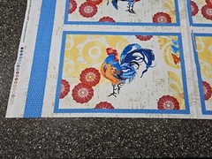 Bright & Early 4 Placemat Panel 23×44 Evelia for Wilmington Floral Rooster