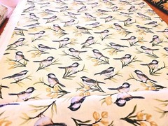 Chickadee Charm Cotton Fabric Wilmington Summer Birds By the Yard