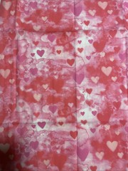 Hearts Valentine’s Day Cotton Fat Quarter 18”x21” New