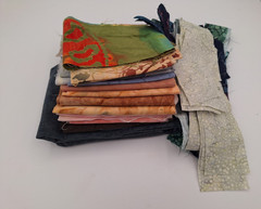 Batik Quilting Cotton Quilting Fabrics Fat Quarters To 2″ Squares 1 lb. Lot New