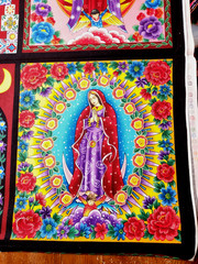 Robert Kaufmann Fabric “ENCHANTED DESERT”-Lady Guadalupe Panel plus 1 yd Tossed