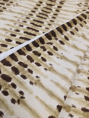 2 Yards Tie Dye Stretchy Fabric Brown Cream Striped David Textiles clothing fab