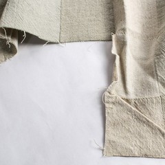 Woven Heavyweight Upholstery Fabric Beige Linen 22″ W x 2.75 Yards L