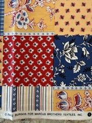 VINTAGE Patchwork: Faye Burgos For Marcus Brothers Textiles BTY