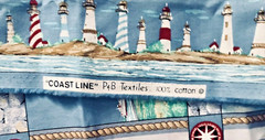Coast Line Coastal Scenes Lighthouse Patches /Squares by P&B Textiles BTHY