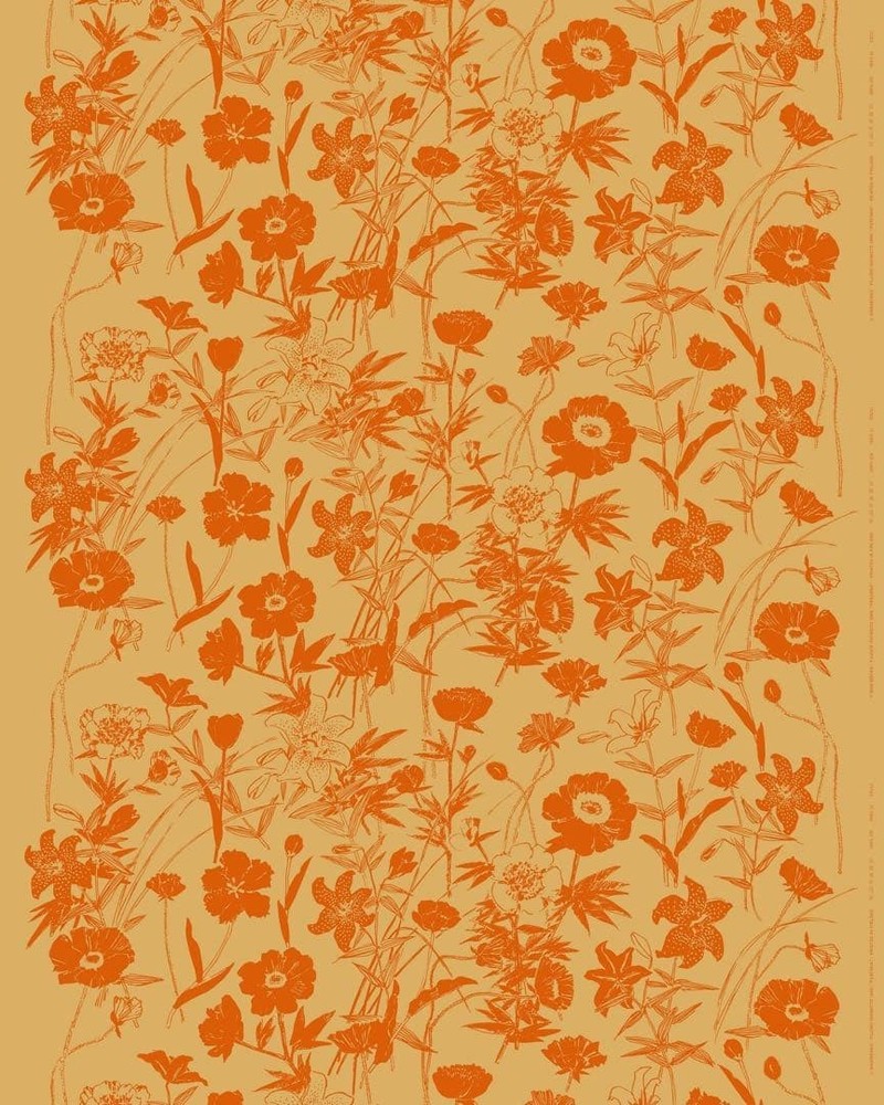 marimekko Fabric Perenna Panama 153x100cm/60.23×39.37″ Cotton marimekko Fabric