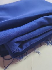Royal Blue Rayon Gabardine Twill Sewing Fabric 56″w X 3yds Clothing Drapery