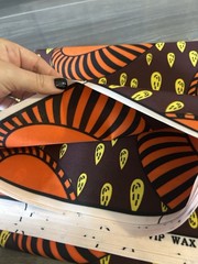 African Wax Print Ankara Fabric 6 Yards Brand New Brown & Orange Floral