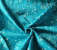 Subtle Tonal Teal Floral Japanese Cotton Sateen Lawn – So Soft & Light!