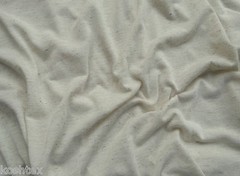 Linen Blend JERSEY Knit Fabric By the Yard Bleach Ivory [Underwear, Shirt] 6/15