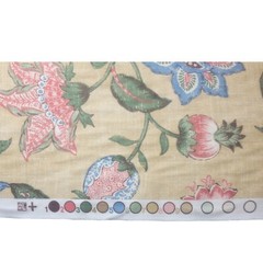 P KAUFMANN Jacobean Floral Antique Brissac Upholstery Fabric Yard 54″W Sold/yd