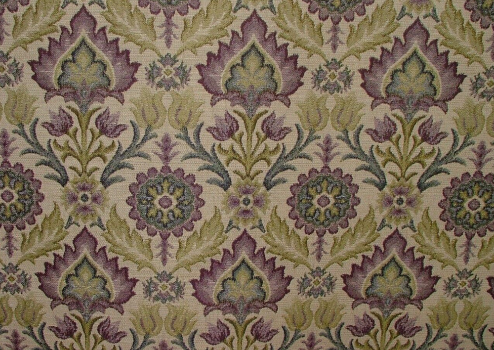 Arts And Crafts Grape Woven Jacquard Fabric Curtain Upholstery Cushion Multi Use