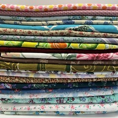 Vintage to Now Floral Prints Cotton Fabric Lot 21 Pieces 35 Yards 8+ Pounds