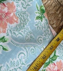 VTG 70s LADY PEPPERELL No-Iron Muslin Presslin 50/50 Flat Sheet Full USA 64”x96”