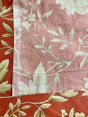 Vtg Ralph Lauren Villa Camelia Fabric French Country 5.91 yards Interior Design
