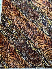 VINTAGE Animal Print Fabric Tiger Print Leopard Print Fabric Lonsdale Textile