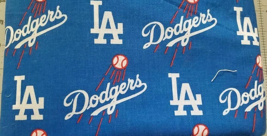 Los Angeles DODGERS 100% cotton fabric 1 yard