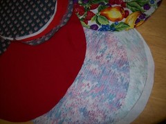 Fabric Circles Misc Patterns Two Sizes