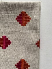 Clarke&Clarke Pizarro Fuchia Designer Fabric Remnant 24″x24″