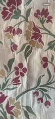 2 Damascus Cotton White Red Green Matching Scamps 70 x99 and 47×87 €20