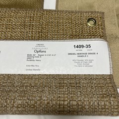 Drexel Heritage Upholstery Fabric – Umber Gold Tones 4 piece 12″x11.5″ Lot #3