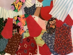 120 Pre Cut Fabric Dresden Assorted Colors Patterns for Quilting Sewing Crafts