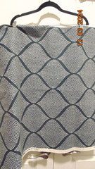Madcap Cottage Robert Allen Dark Navy Blue w/White Dots 2yds x 54″W & 27″ x 54″
