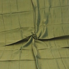 Vintage Green 100% Pure Silk Handloom Sari Remnant 3YD Craft Fabric Silk Scrap