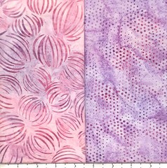 Lot 10 Fat Quarters Magenta & Mint Batik Lunn Fabric FQ Pack 100% Cotton Pink