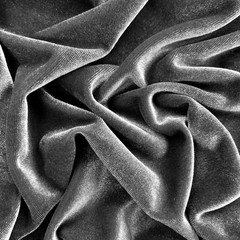 Princess DARK GREY Polyester Spandex Stretch Velvet Fabric by the Yard